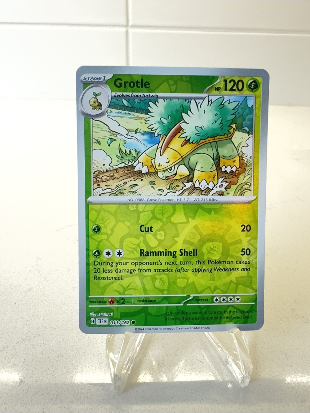 Pokemon TCG Card -  Grotle [Reverse Holo] #11 Pokemon Temporal Forces